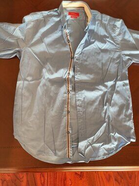 ZARA Men's Blue Shirt – Size M – Like New – Free Shipping 💙